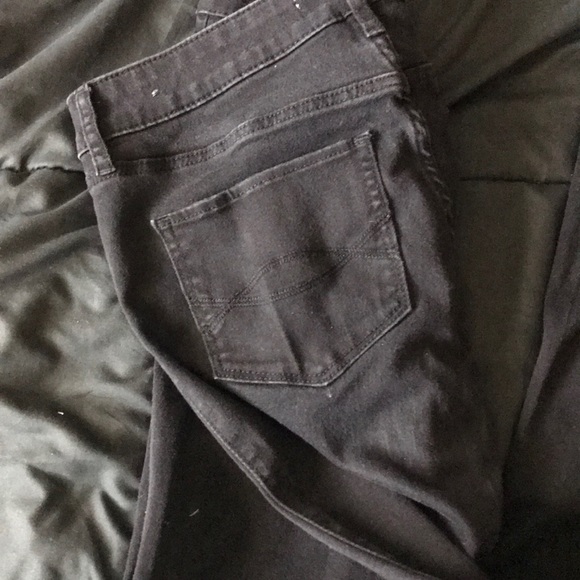 Abercrombie &fitch black skinny jeans sz 8r - Picture 4 of 4